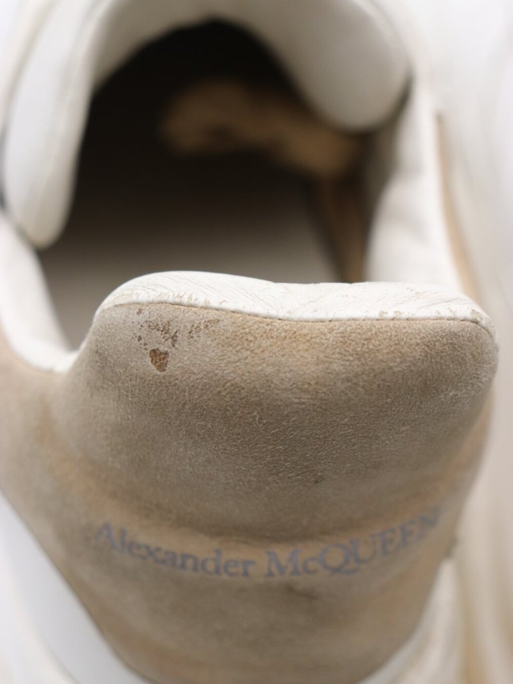 Alexander McQueen Oversized Runner Men's Size EU 44 White Leather Sneakers - Picture 9 of 15